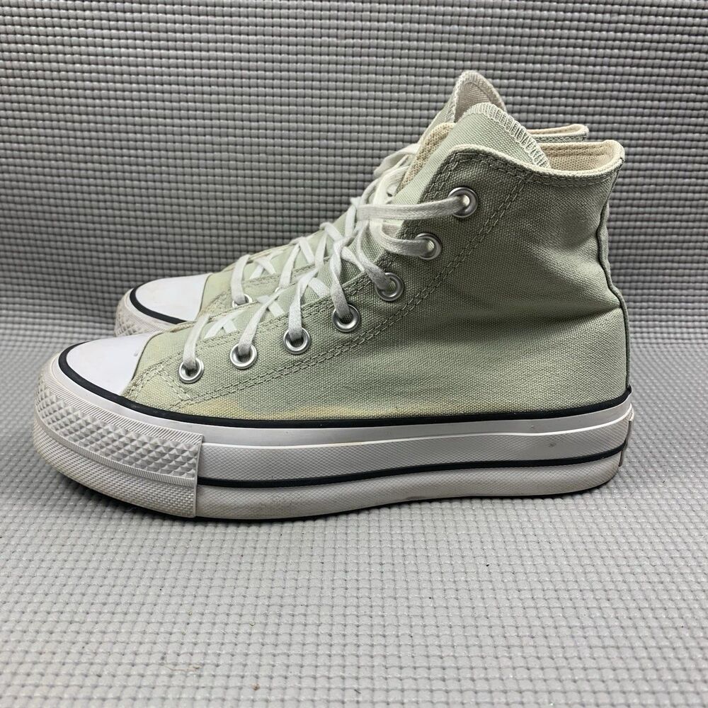 Converse Chuck Lift Platform Light Green White Womens Shoes A03541C Size 6.5